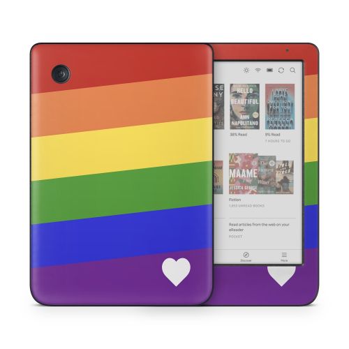 Rainbow Stripe Kobo Clara Colour Skin