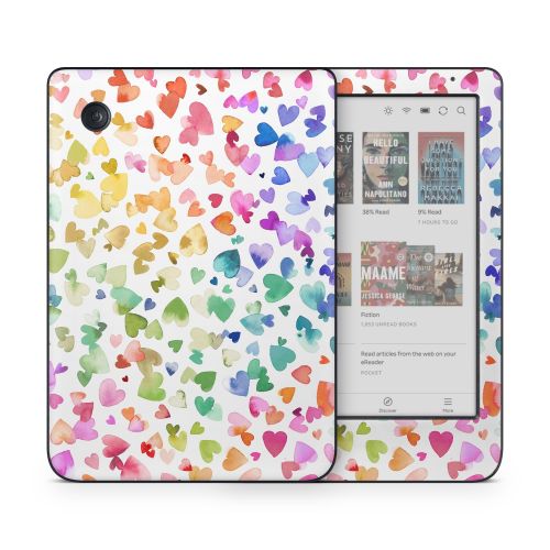 Valentines Love Hearts Kobo Clara Colour Skin