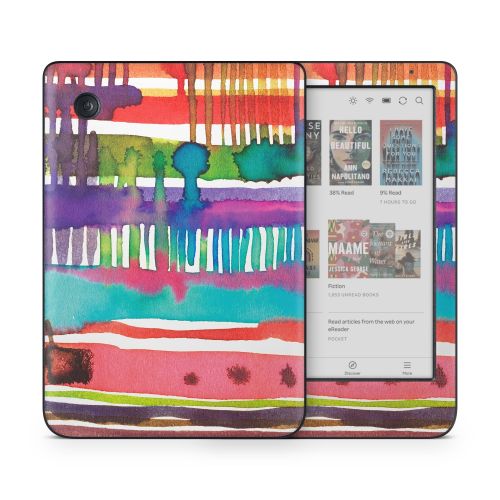 Watercolor Lines Kobo Clara Colour Skin