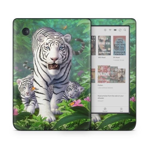 White Tigers Kobo Clara Colour Skin