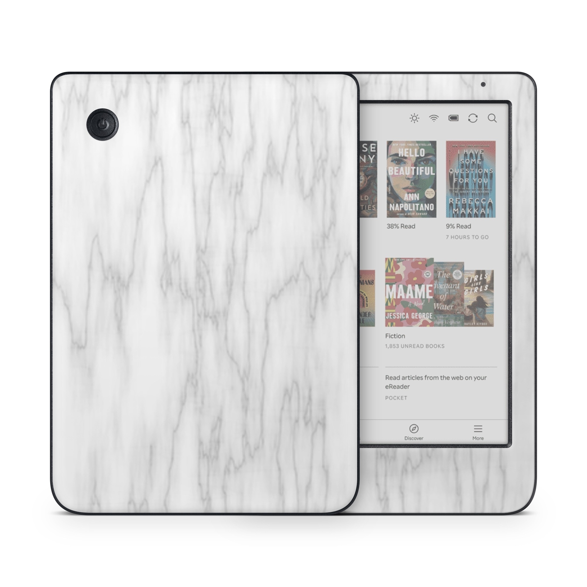 Kobo Clara Colour Skin design of White, Tree, Line, Black-and-white, Monochrome, Branch, Drawing, Plant, Forest, Twig, with white, gray colors