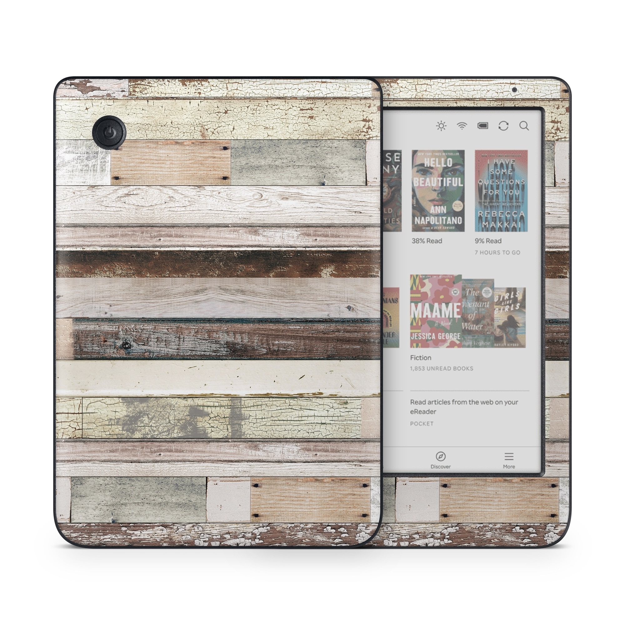 Kobo Clara Colour Skin design of Wood, Wall, Plank, Line, Lumber, Wood stain, Beige, Parallel, Hardwood, Pattern, with brown, white, gray, yellow colors