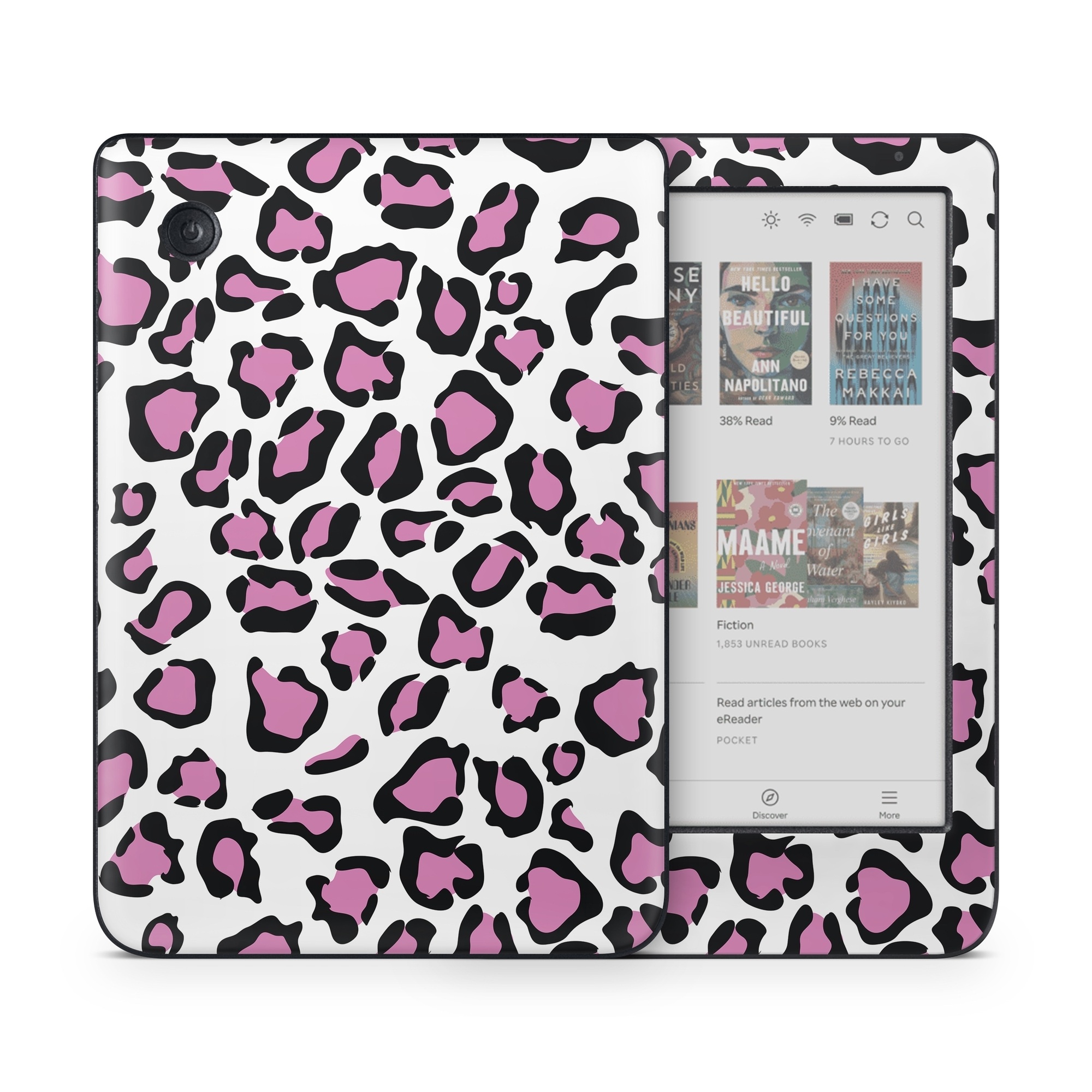 Kobo Clara Colour Skin design of Pink, Pattern, Design, Textile, Magenta, with white, black, gray, purple, red colors