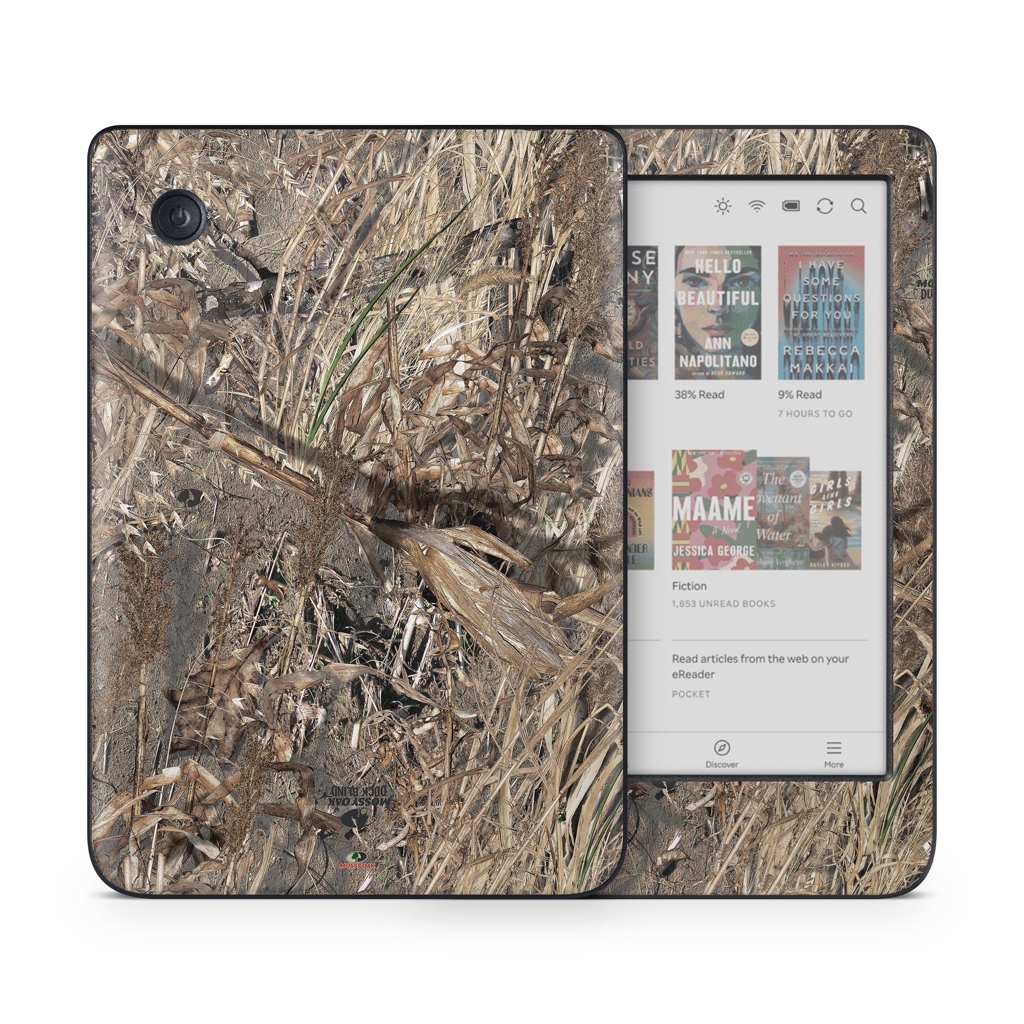 Kobo Clara Colour Skin design of Soil, Plant, with black, gray, green, red colors