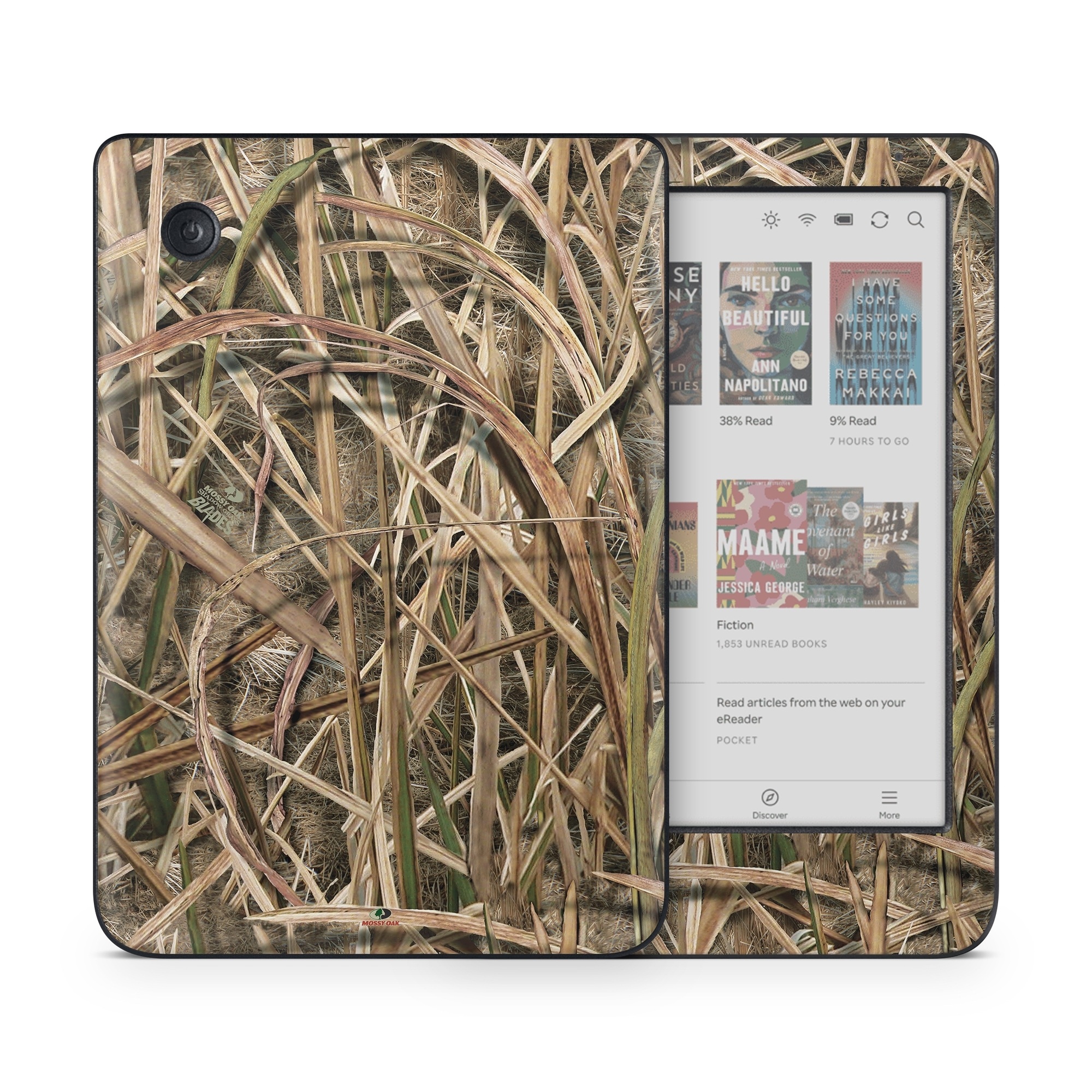 Kobo Clara Colour Skin design of Grass, Straw, Plant, Grass family, Twig, Adaptation, Agriculture, with black, green, gray, red colors