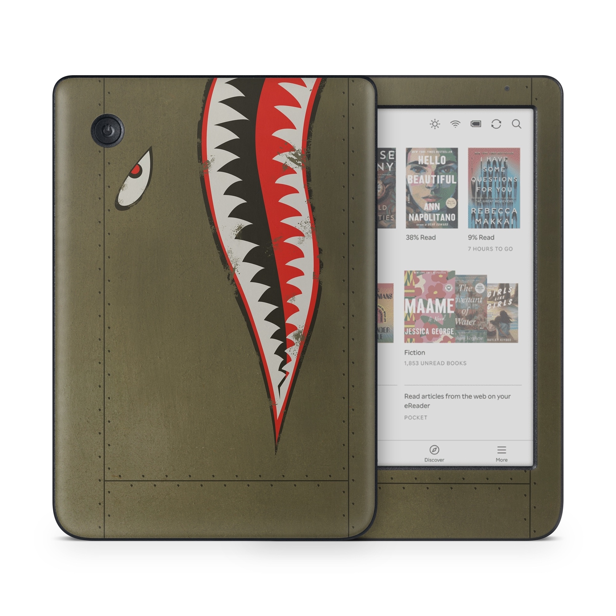 Kobo Clara Colour Skin design of Red, Leaf, Plant, Illustration, Art, Carmine, Graphics, Perennial plant, with black, red, gray colors