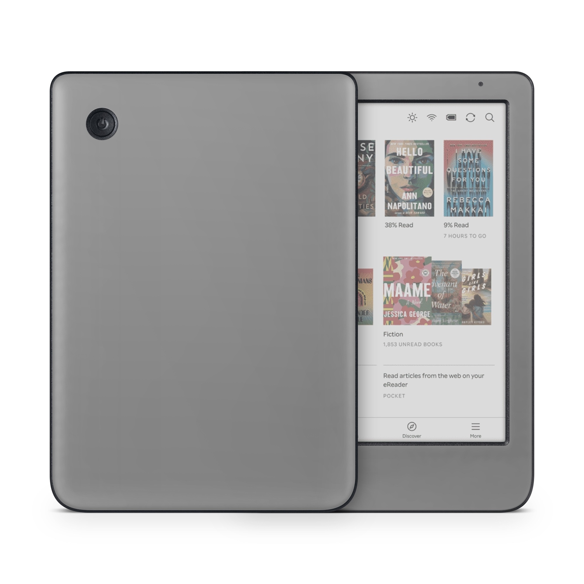 Kobo Clara Colour Skin design of Atmospheric phenomenon, Daytime, Grey, Brown, Sky, Calm, Atmosphere, Beige, with gray colors