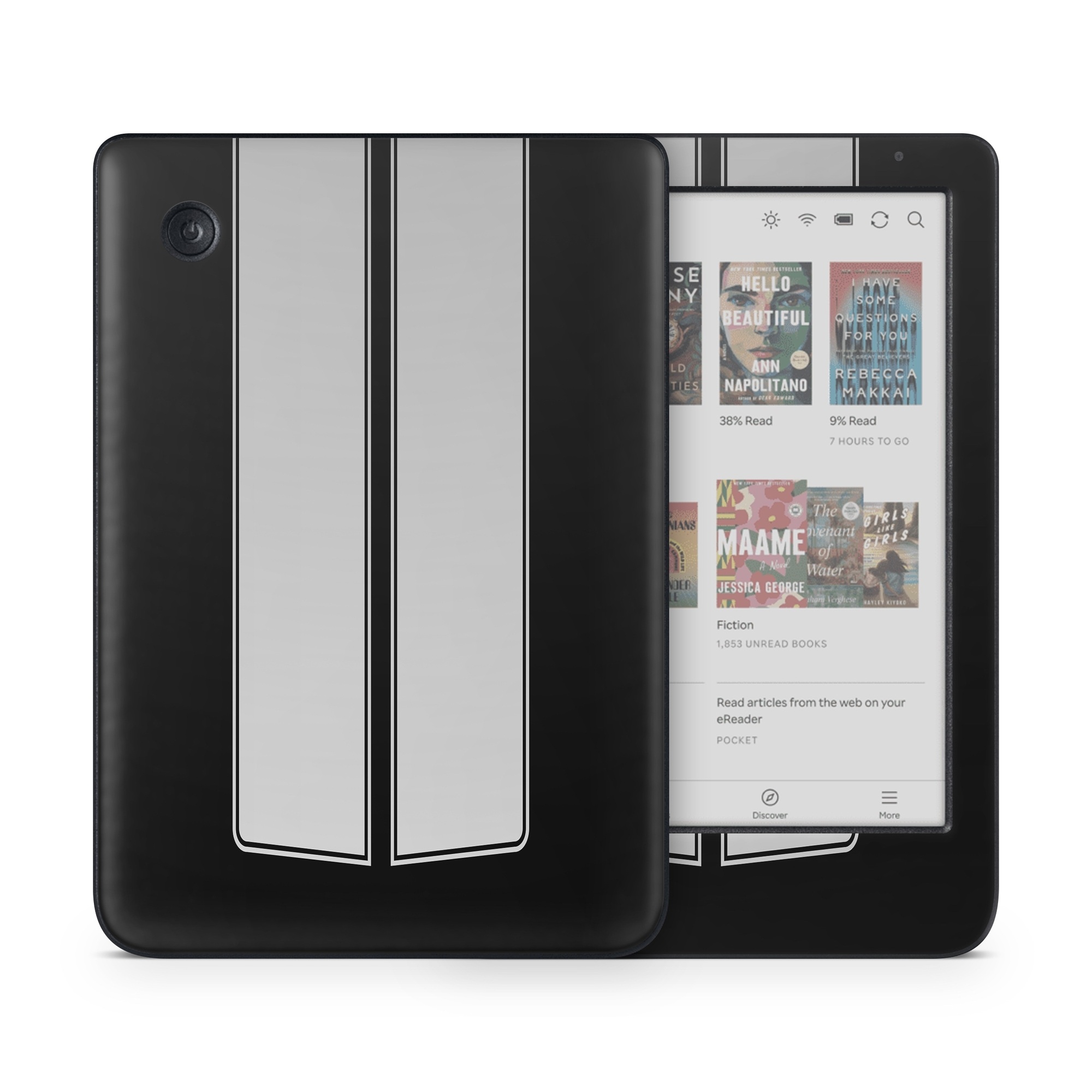 Kobo Clara Colour Skin design of Font, Architecture, Rectangle, with black, gray colors