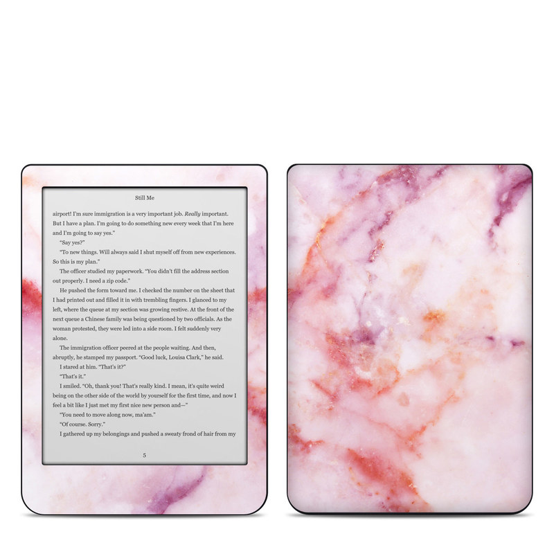 Kobo Clara HD Skin design of Pink, Skin, Flesh, Textile, Fur, with pink, red, white, purple, orange colors