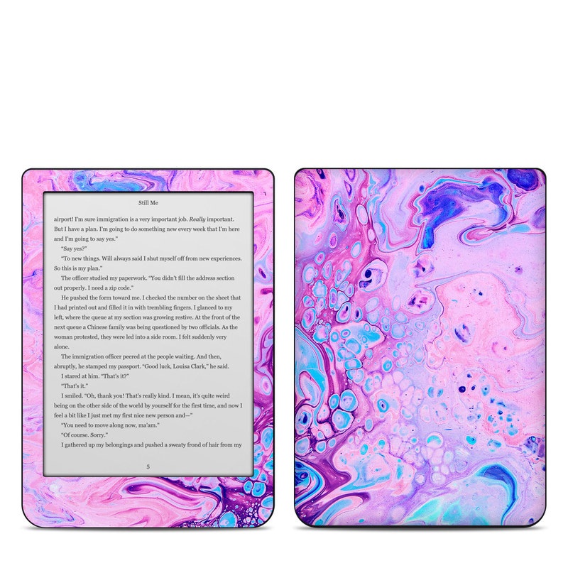 Kobo Clara HD Skin design of Purple, Violet, Lilac, Art, Pattern, Modern art, Painting, Visual arts, Acrylic paint, Magenta, with pink, purple, blue colors