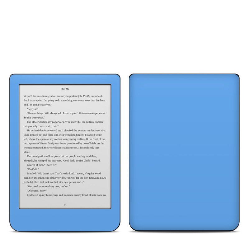 Kobo Clara HD Skin design of Sky, Blue, Daytime, Aqua, Cobalt blue, Atmosphere, Azure, Turquoise, Electric blue, Calm, with blue colors