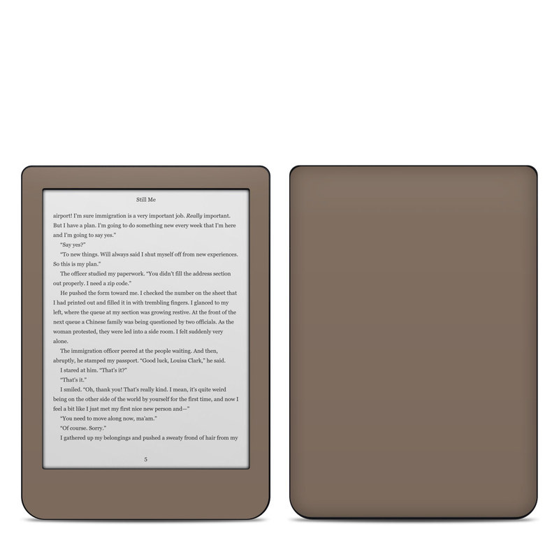 Kobo Clara HD Skin design of Brown, Text, Beige, Material property, Font, with brown colors