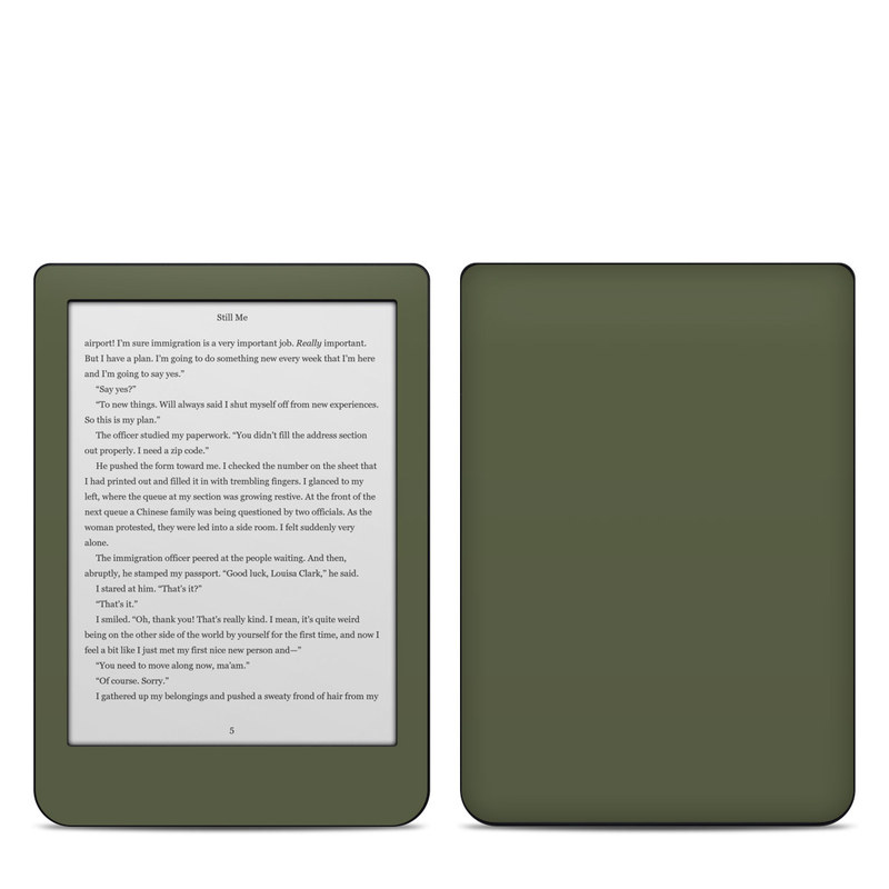 Kobo Clara HD Skin design of Green, Brown, Text, Yellow, Grass, Font, Pattern, Beige, with green, brown colors