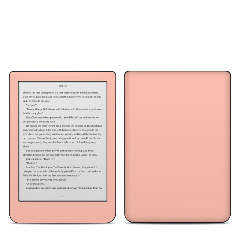 Kobo Clara HD Skin design of Orange, Pink, Peach, Brown, Red, Yellow, Material property, Font, Beige, with orange, yellow, white colors