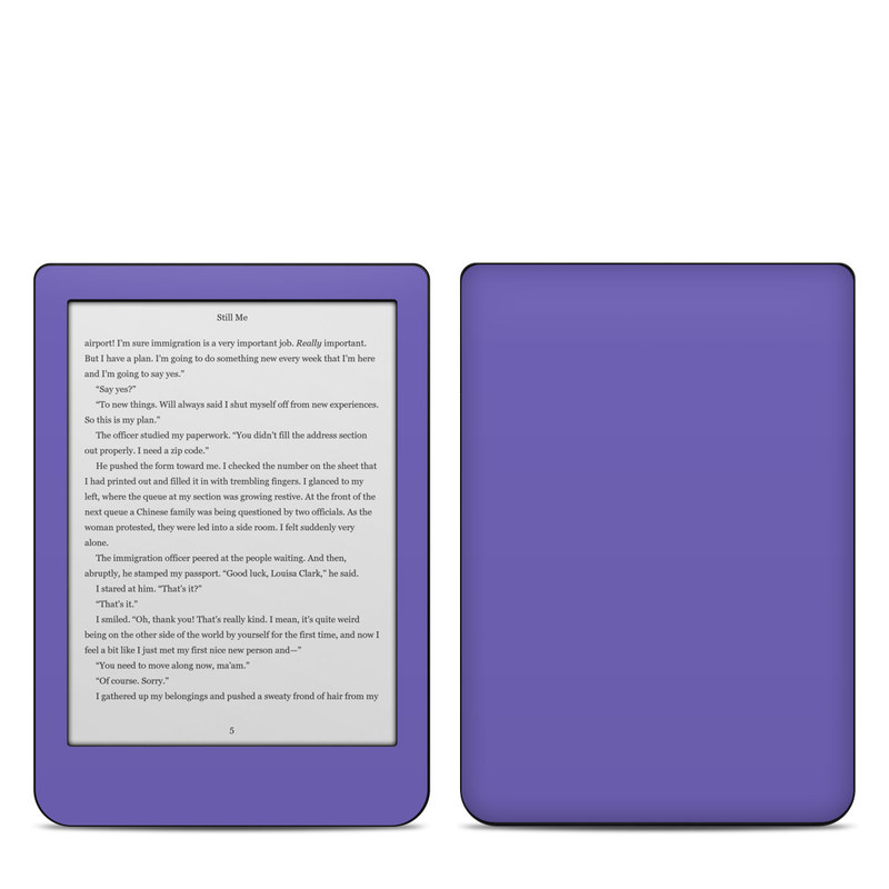 Kobo Clara HD Skin design of Blue, Violet, Sky, Purple, Daytime, Black, Lilac, Cobalt blue, Pink, Azure, with purple colors