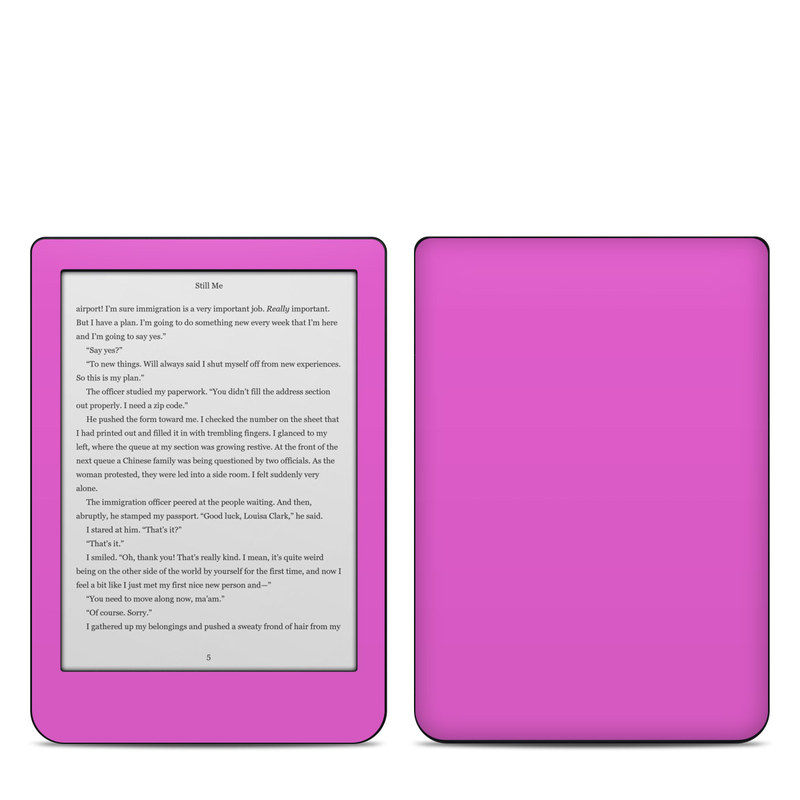 Kobo Clara HD Skin design of Violet, Pink, Purple, Red, Lilac, Magenta, Blue, Lavender, Text, Sky, with pink colors