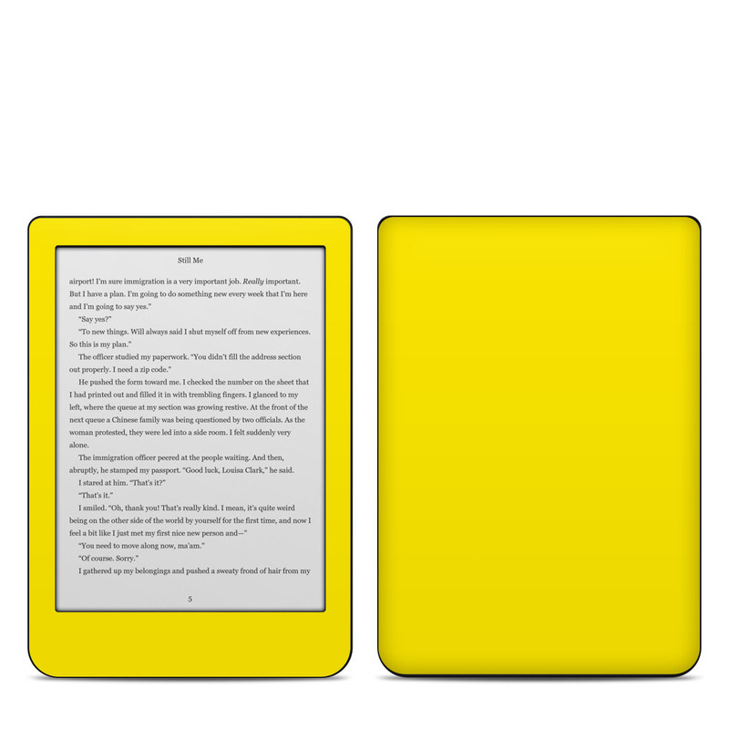 Kobo Clara HD Skin design of Green, Yellow, Orange, Text, Font, with yellow colors