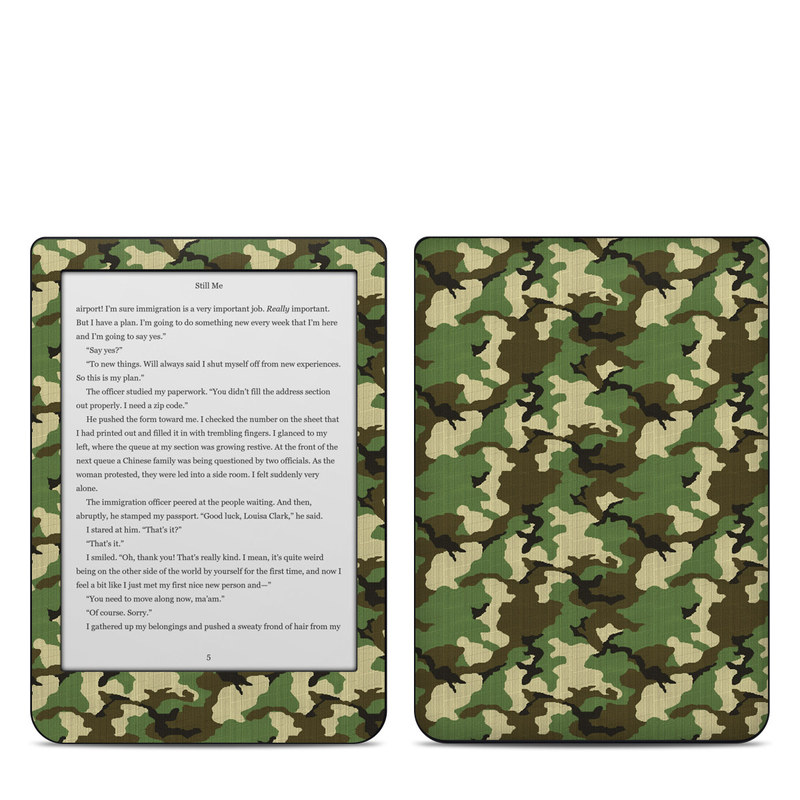 Kobo Clara HD Skin design of Military camouflage, Camouflage, Clothing, Pattern, Green, Uniform, Military uniform, Design, Sportswear, Plane, with black, gray, green colors