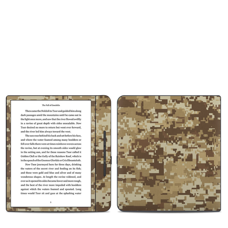 Kobo Forma Skin design of Military camouflage, Brown, Pattern, Camouflage, Wall, Beige, Design, Textile, Uniform, Flooring, with brown colors