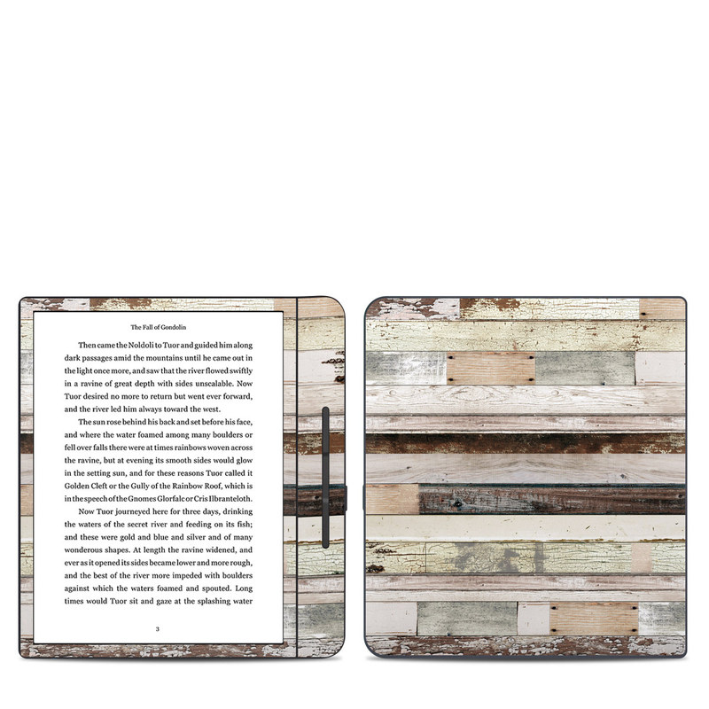 Kobo Forma Skin design of Wood, Wall, Plank, Line, Lumber, Wood stain, Beige, Parallel, Hardwood, Pattern, with brown, white, gray, yellow colors