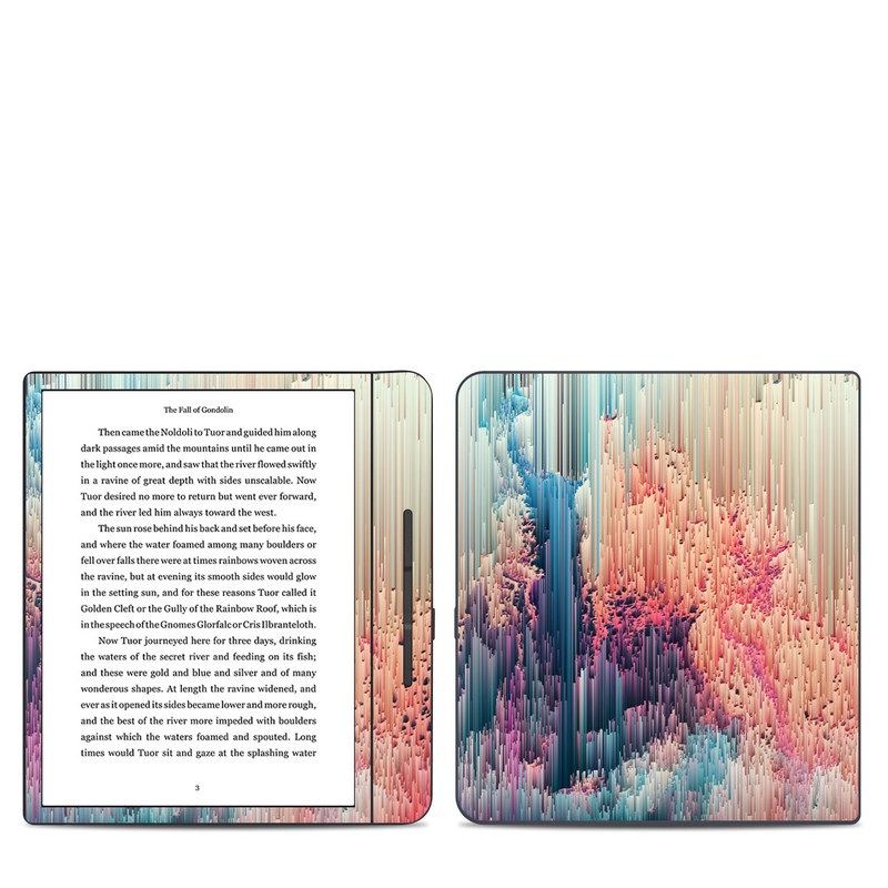 Kobo Forma Skin design of Blue, Pink, Sky, Turquoise, Design, Rock, Textile, Photography, Cloud, Winter, with white, blue, purple, pink, red colors