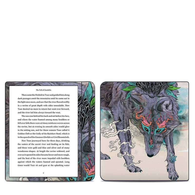 Kobo Forma Skin design of Illustration, Boar, Art, Drawing, Fictional character, Sketch, Suidae, with gray, pink, black, blue, yellow colors