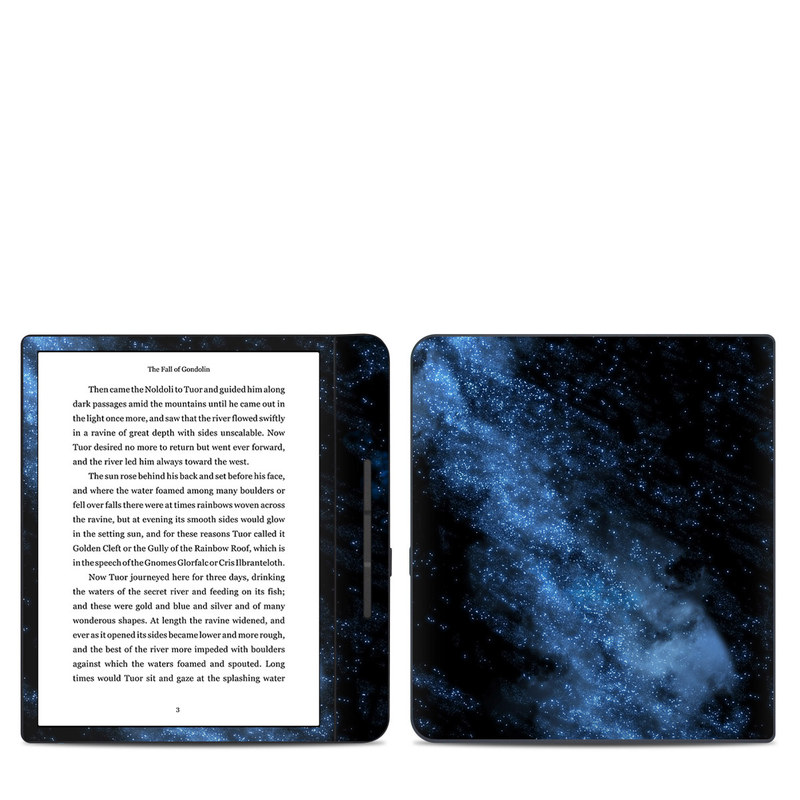 Kobo Forma Skin design of Sky, Atmosphere, Black, Blue, Outer space, Atmospheric phenomenon, Astronomical object, Darkness, Universe, Space, with black, blue colors