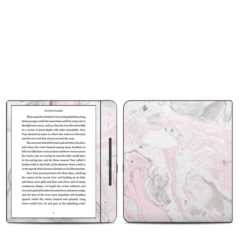 Kobo Forma Skin design of White, Pink, Pattern, Illustration, with pink, gray, white colors