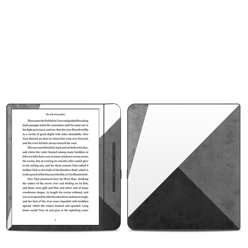 Kobo Forma Skin design of Black, White, Black-and-white, Line, Grey, Architecture, Monochrome, Triangle, Monochrome photography, Pattern, with white, black, gray colors