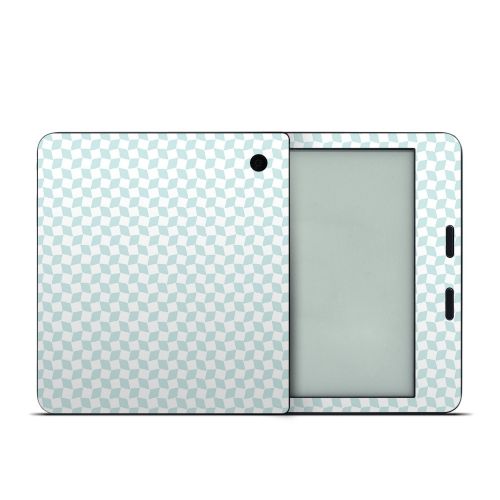 Checker Light Blue Kobo Libra 2 Skin