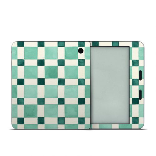 Checker Mosaic Green Kobo Libra 2 Skin