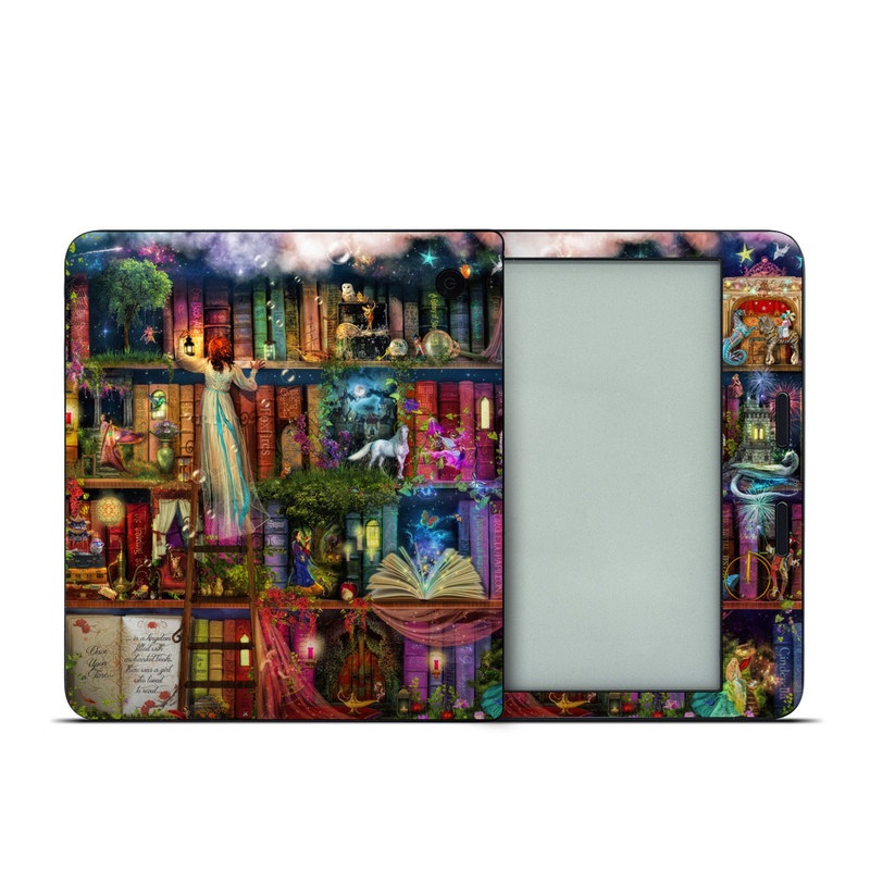 Kobo Libra 2 Skin design of Painting, Art, Theatrical scenery, with black, red, gray, green, blue colors