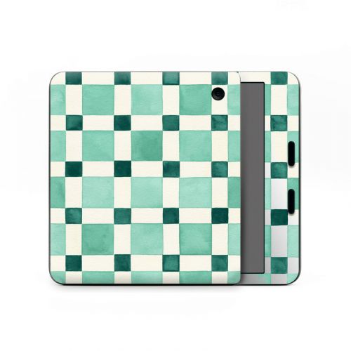 Checker Mosaic Green Kobo Libra Colour Skin