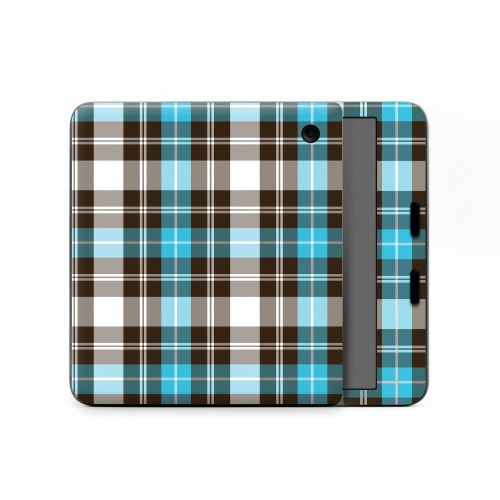 Turquoise Plaid Kobo Libra Colour Skin