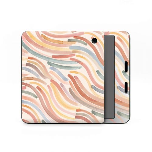 Terracotta Brushstroke Waves Kobo Libra Colour Skin