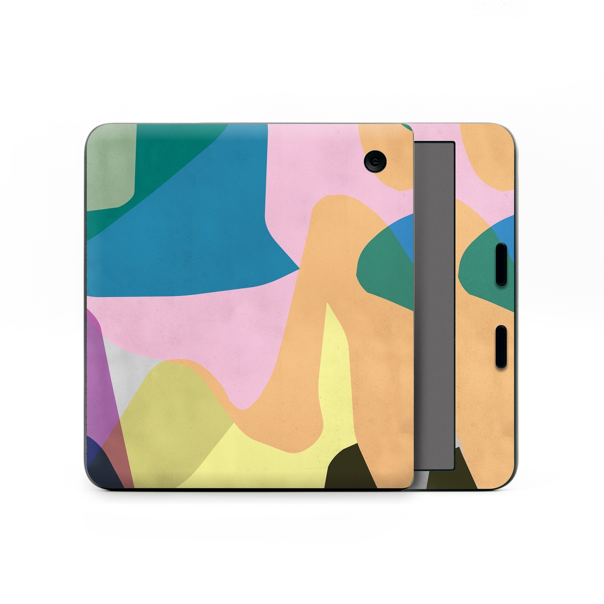 Kobo Libra Colour Skin design of Azure, Paint, Textile, Organism, Art, Painting, Aqua, Font, Rectangle, Tints and shades, with blue, green, pink, yellow, orange, purple, gray colors