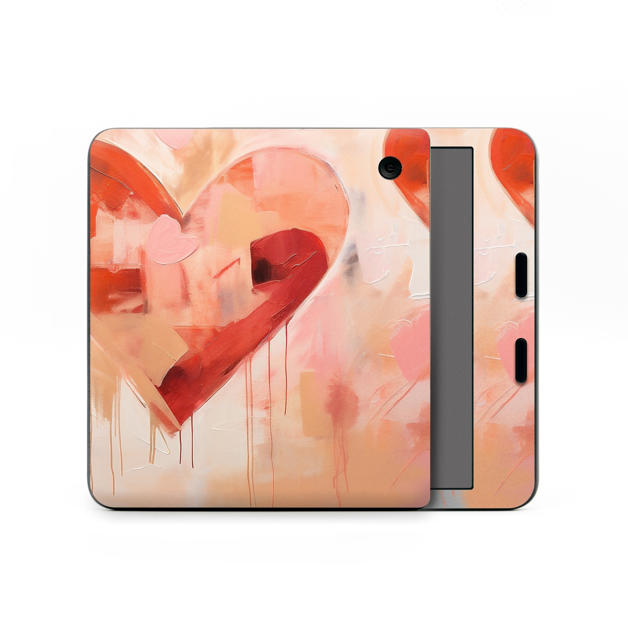 Kobo Libra Colour Skin design of Paint, Art paint, Orange, Art, Font, Red, Painting, Tints and shades, Creative arts, Petal, with red, yellow, orange, pink, black, white colors