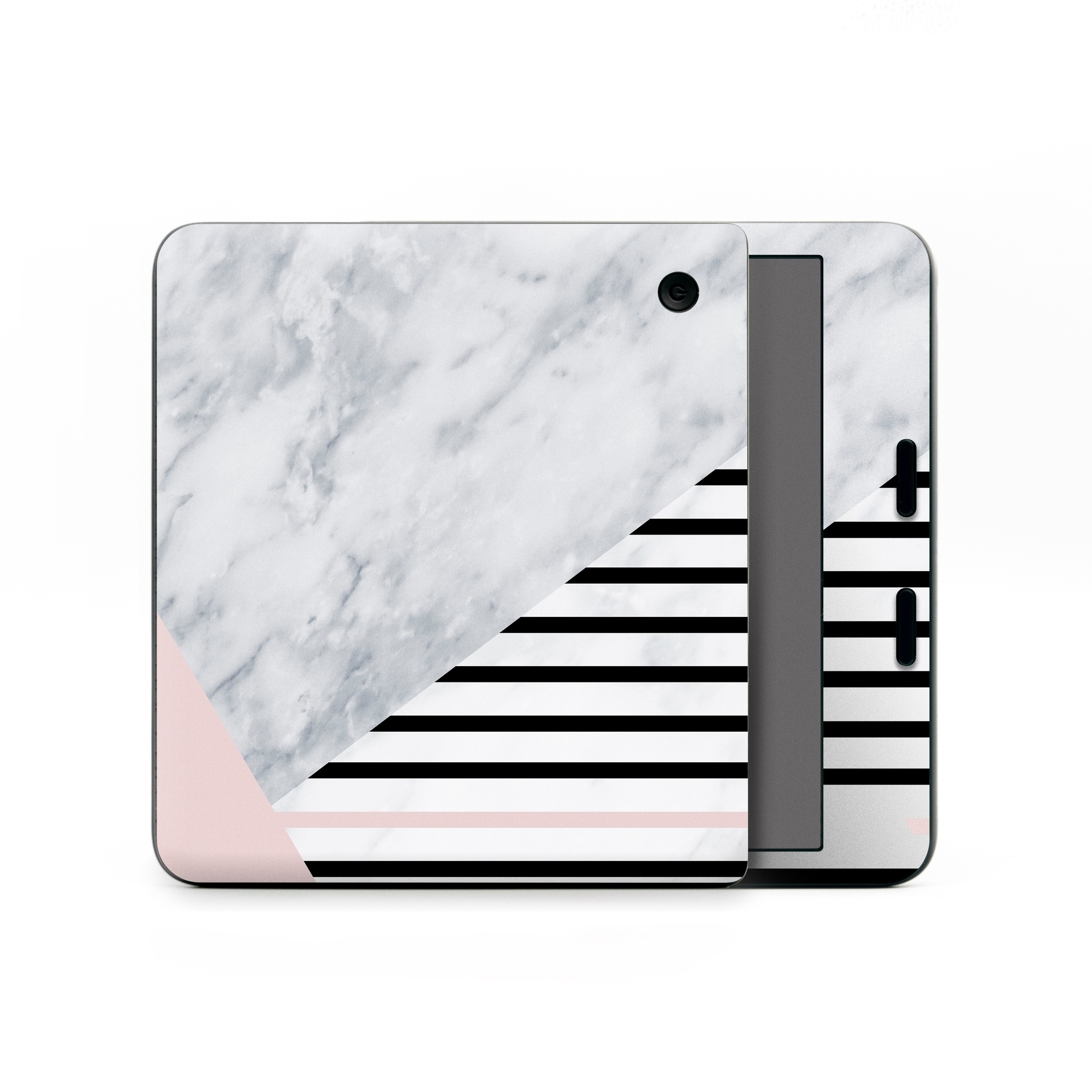 Kobo Libra Colour Skin design of White, Line, Architecture, Stairs, Parallel, with gray, black, white, pink colors