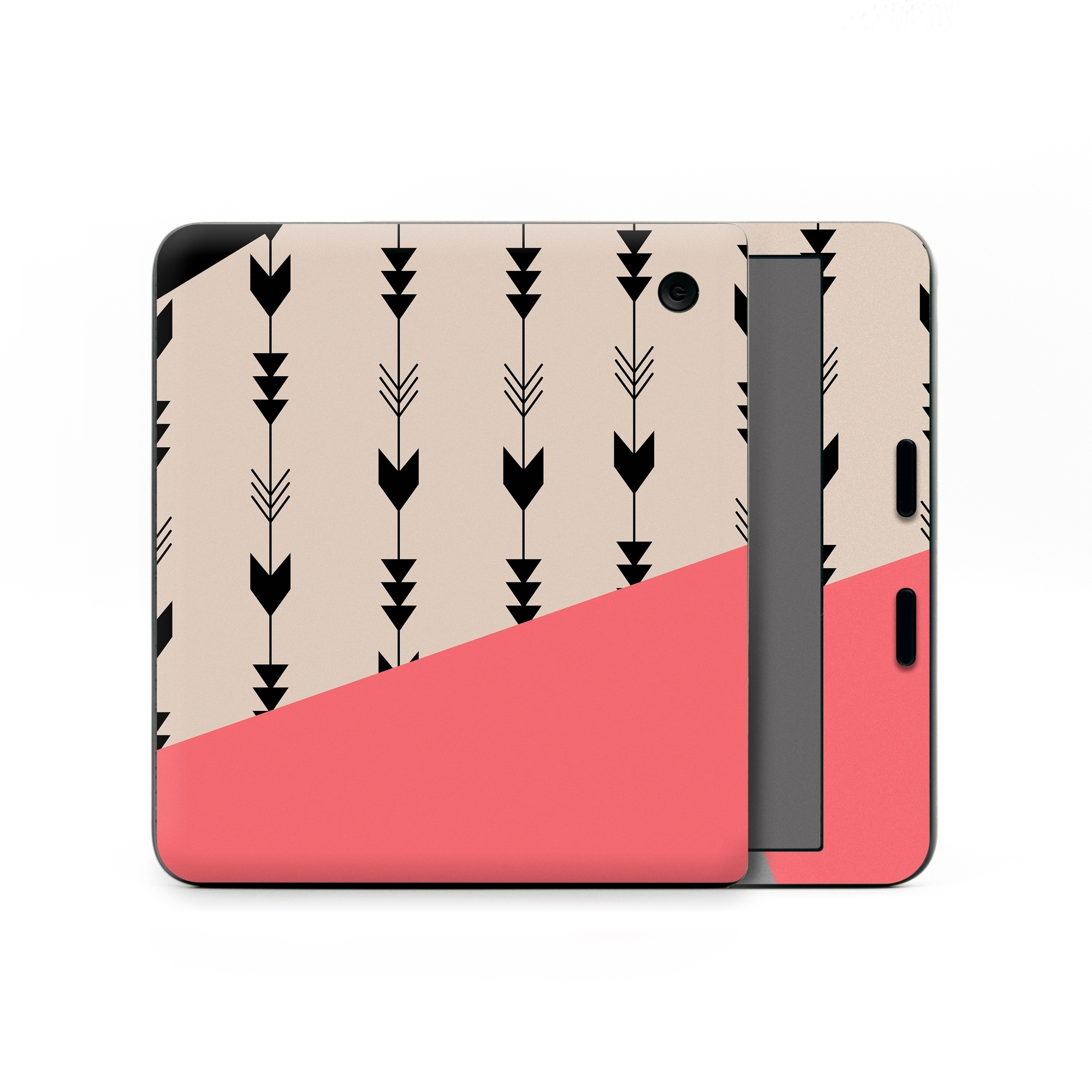 Kobo Libra Colour Skin design of Line, Pattern, Design, Font, Illustration, with black, gray, pink colors