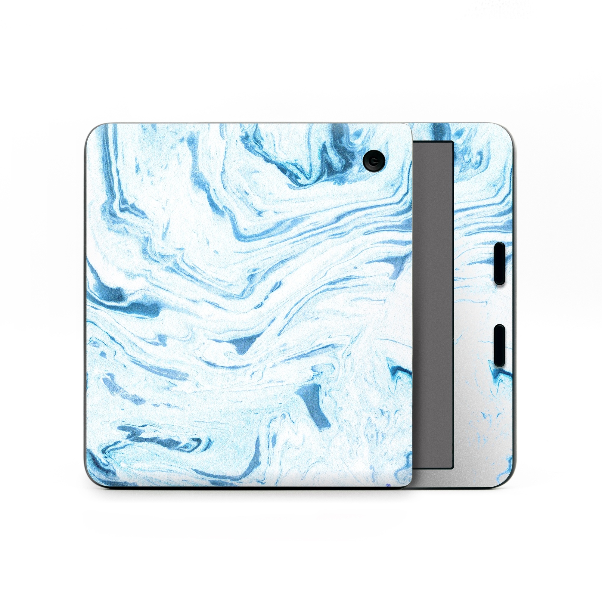 Kobo Libra Colour Skin design of Water, Aqua, Wind wave, Drawing, Painting, Wave, Pattern, Art, with blue colors