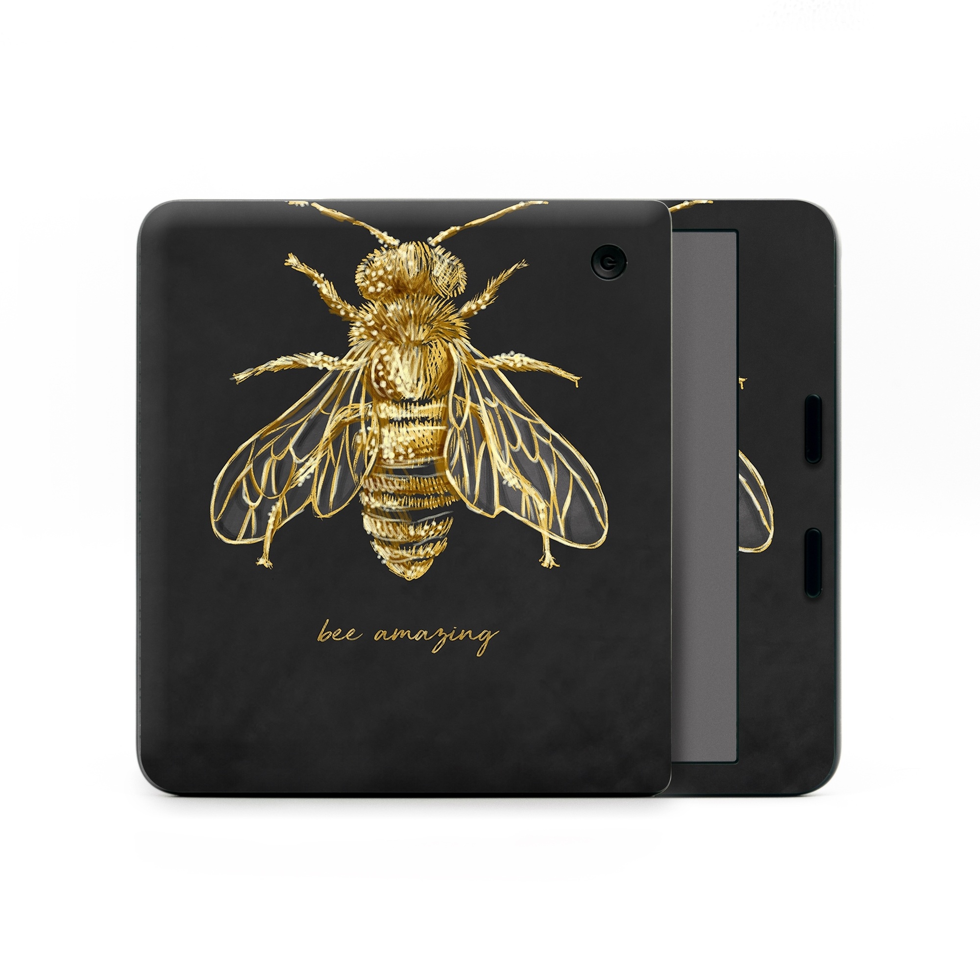 Kobo Libra Colour Skin design of Insect, Invertebrate, Membrane-winged insect, Arthropod, Pest, Net-winged insects, Bee, Cicada, Macro photography, Pollinator, with black, yellow, white colors