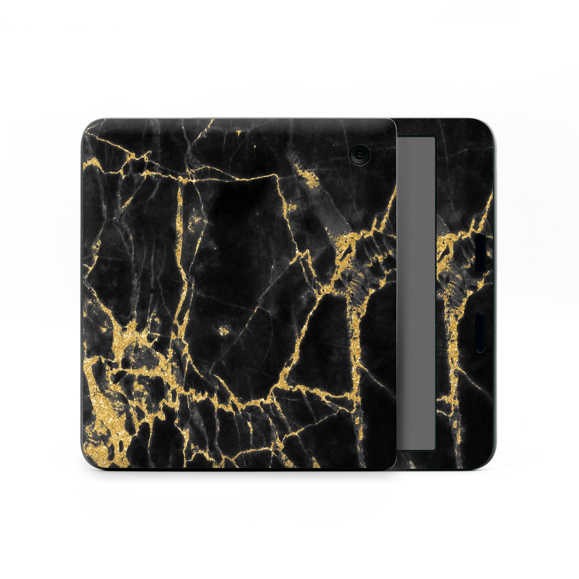 Kobo Libra Colour Skin design of Black, Yellow, Water, Brown, Branch, Leaf, Rock, Tree, Marble, Sky, with black, yellow colors