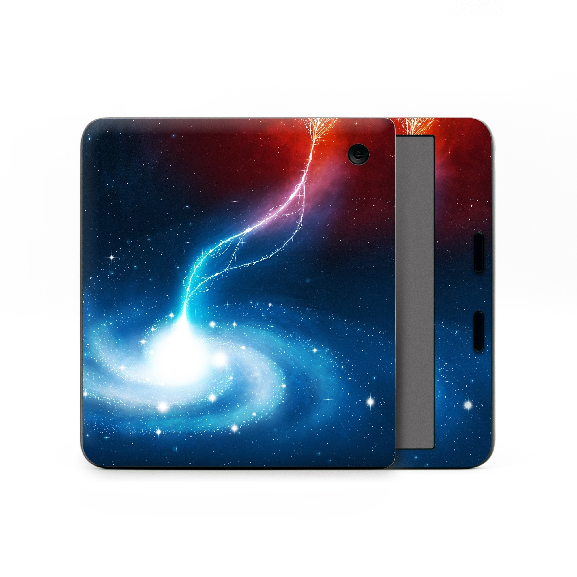 Kobo Libra Colour Skin design of Outer space, Atmosphere, Astronomical object, Universe, Space, Sky, Planet, Astronomy, Celestial event, Galaxy, with blue, red, black colors