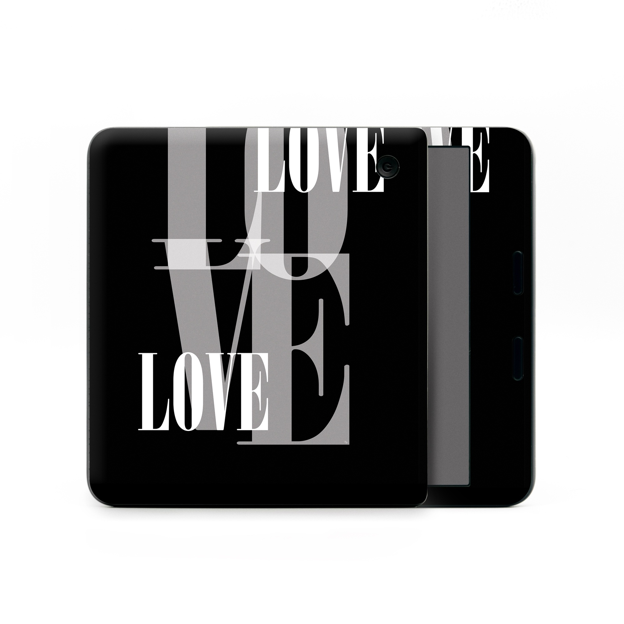 Kobo Libra Colour Skin design of Gesture, Font, Sleeve, Darkness, Logo, Brand, Graphics, Illustration, Terrestrial animal, Art, with black, white, gray colors