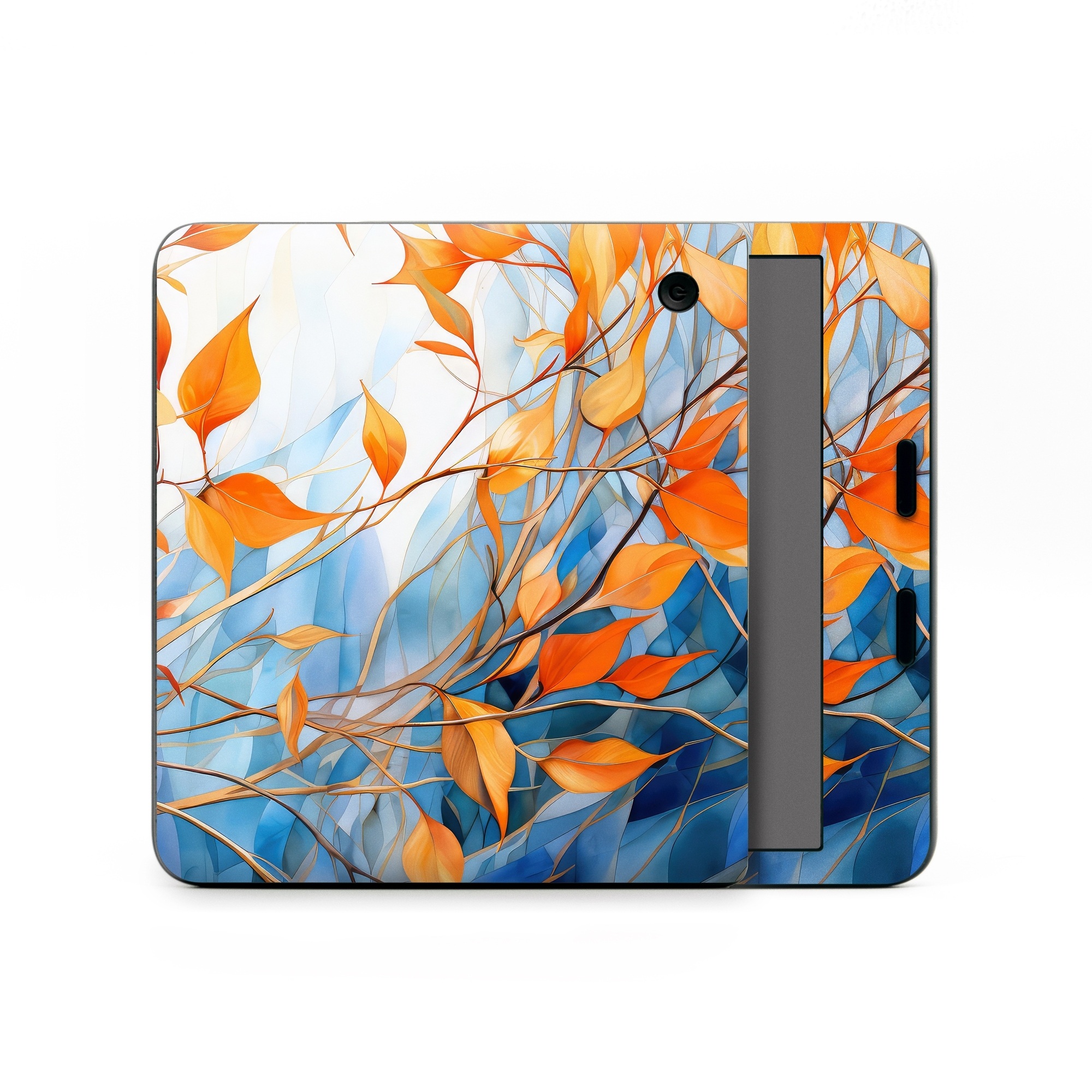 Kobo Libra Colour Skin design of Plant, Amber, Twig, Branch, Orange, Vegetation, Natural landscape, Tree, Woody plant, Deciduous, with yellow, orange, red, blue, white, purple colors