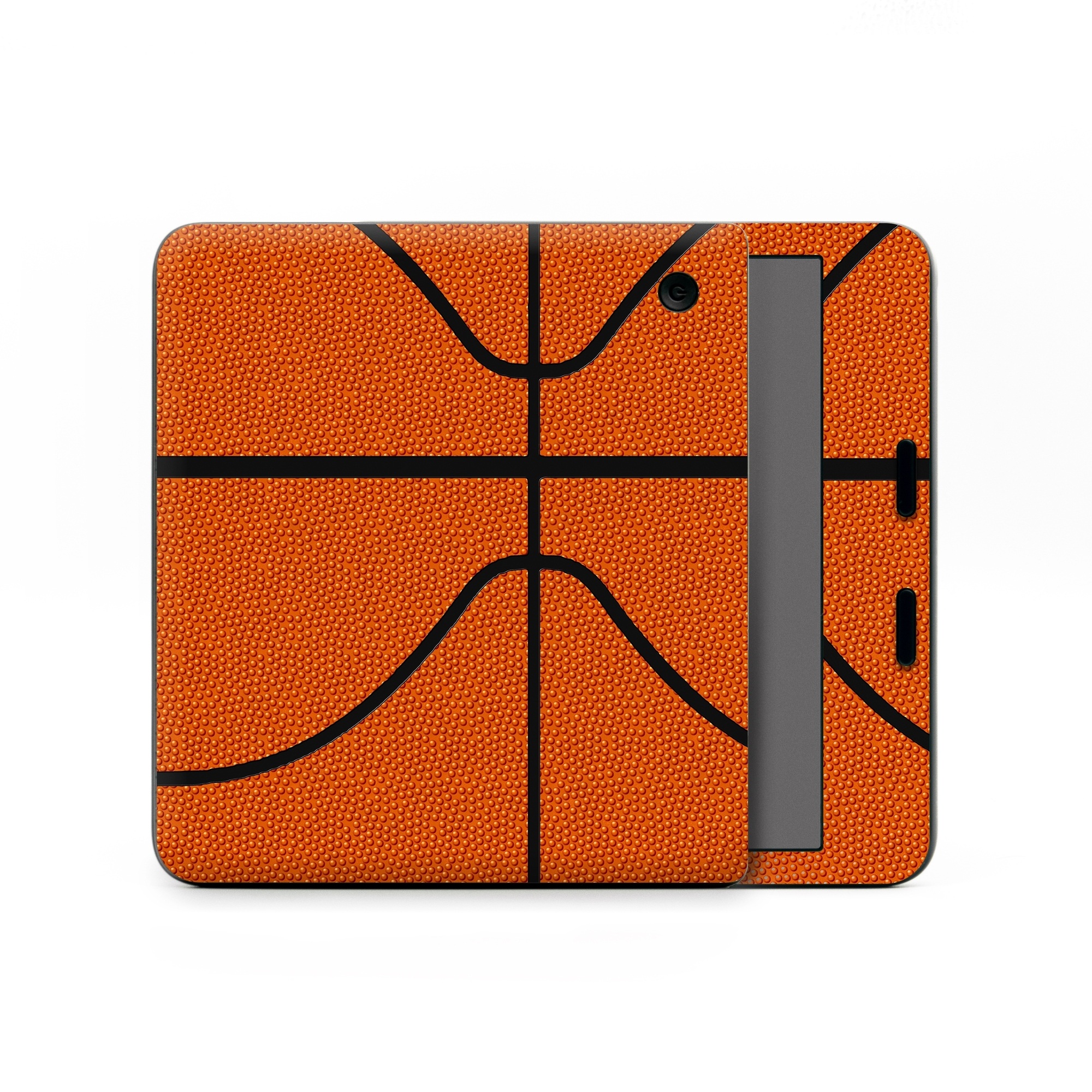Kobo Libra Colour Skin design of Orange, Basketball, Line, Pattern, Sport venue, Brown, Yellow, Design, Net, Team sport, with orange, black colors