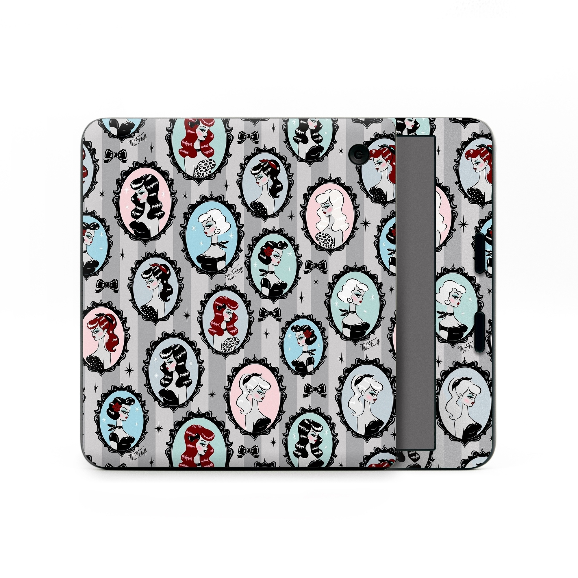 Kobo Libra Colour Skin design of Pattern, Design, Textile, Visual arts, Circle, Art, with black, blue, gray, yellow, red, pink colors