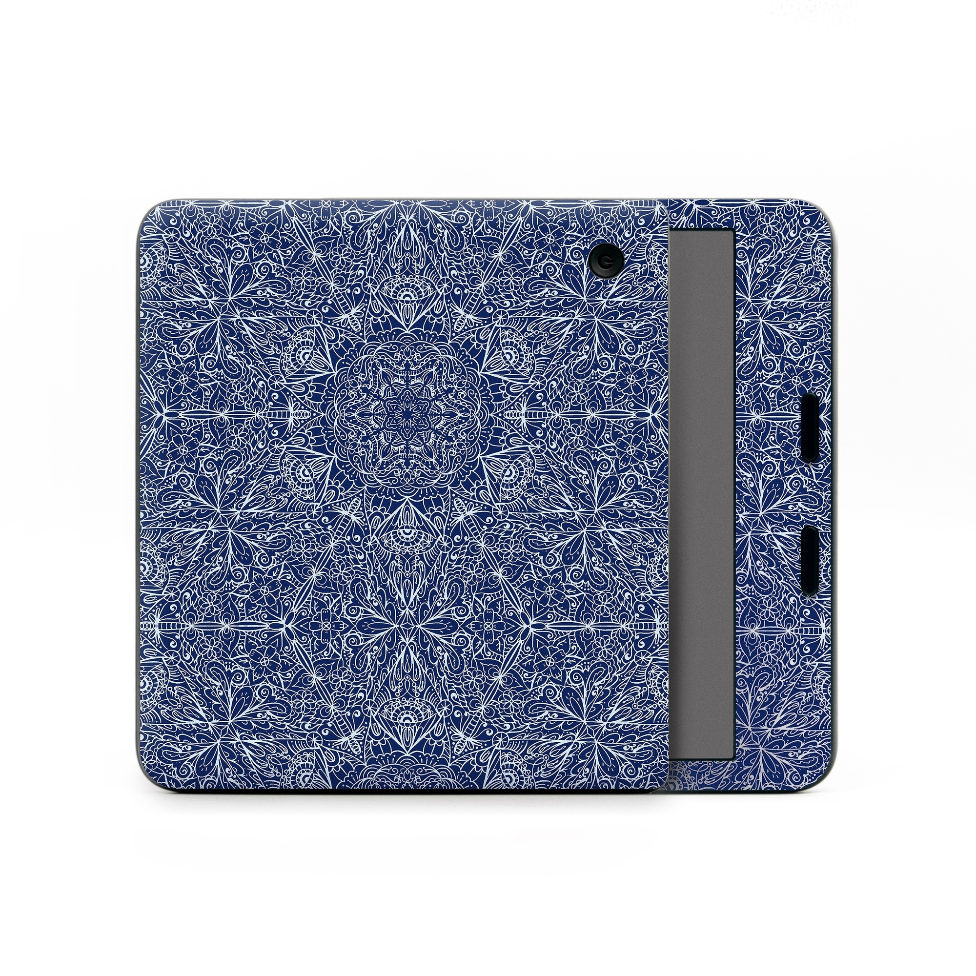 Kobo Libra Colour Skin design of Blue, Pattern, Azure, Cobalt blue, Design, Textile, Electric blue, Wallpaper, Symmetry, with blue, white colors