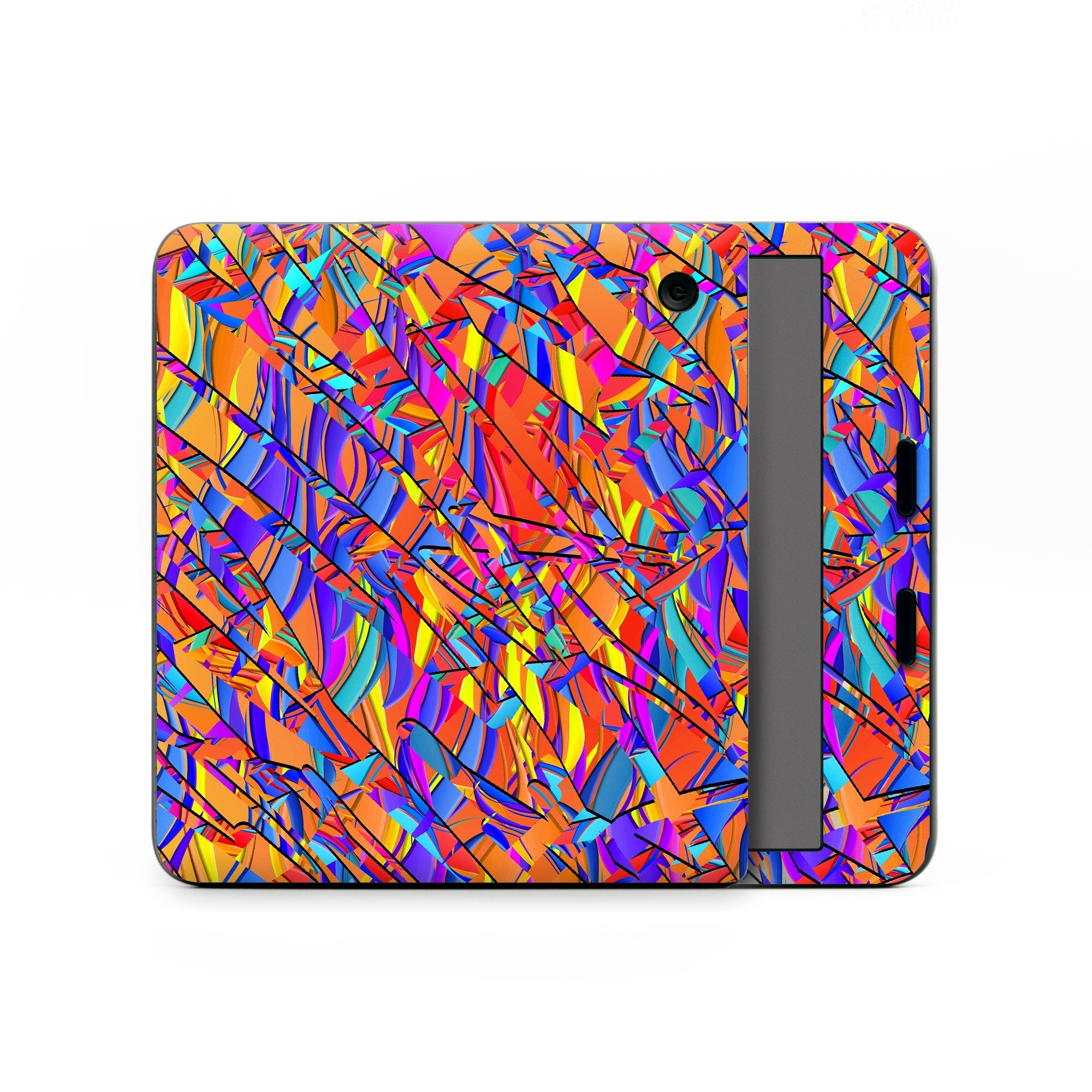 Kobo Libra Colour Skin design of Pattern, Psychedelic art, Line, Visual arts, Art, with orange, yellow, blue, purple, pink colors
