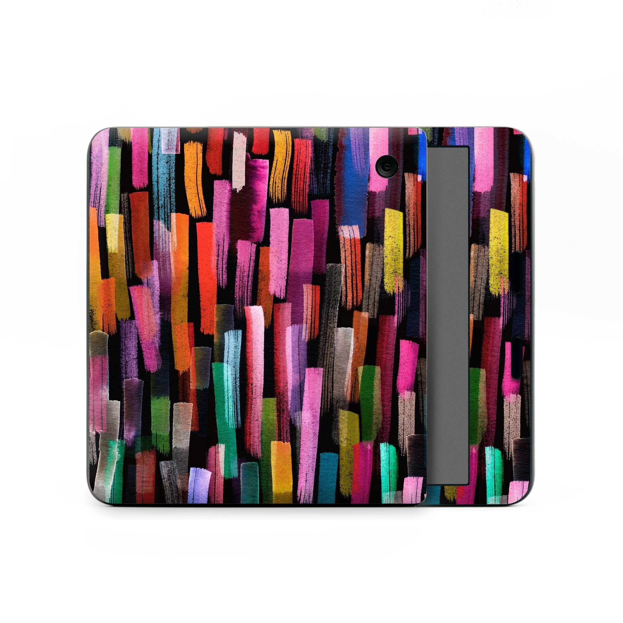 Kobo Libra Colour Skin design of Colorfulness, Textile, Art, Wood, Line, Material property, Font, Pattern, Tints and shades, Magenta, with black, blue, green, red, pink, yellow, orange, white, gray colors